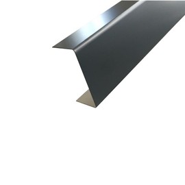 Cover Profile Aluminium Anthracite, 2000 mm U-Profile Decorative Exterior 20 x 150 x 20 mm Inner Leg Dimensions Made of Aluminium Ral7016 Anthracite Grey 0.8 mm Thick U Profile Ral 7016, Wall Cover