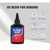 UV Resin Kit with Light, 60g UV Glue with Rechargeable
