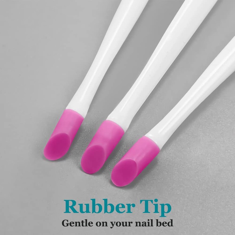 IVON 3 Pack Nail Cuticle Trimmer Pusher Remover, Double End