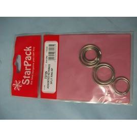Assorted Keyrings Split Ring NP, Starpack Hardware 72729