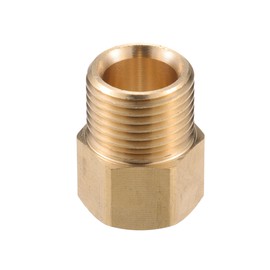 VekAuto Pressure Washer Connector, M18x1.5 to G1/2" Male and Female Adapter Brass Screw Hose Connector Universal for Pressure Washer Quick Connect Brass Copper Tone