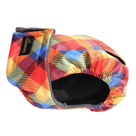 Glenndarcy Female Dog Season Nappy - Waterproof Fabric (Size Large Pants and 2 Washable Pads, Rainbow)