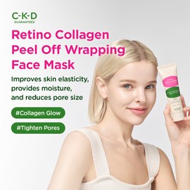 CKD Retino Collagen Creamy Face Mask - Peel-Off Wrapping Mask for Glowing Glass, Pore Tightening, Firming & Elasticity. Low-Molecular Collagen for Deep Absorption. Korean Skin Care. 2.7 fl oz