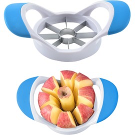 Cortador de manzana y núcleo, cortador de manzana de acero inoxidable, 8 rebanadas y cortador de manzana, 12 rebanadas (cortador de 8 rodajas)