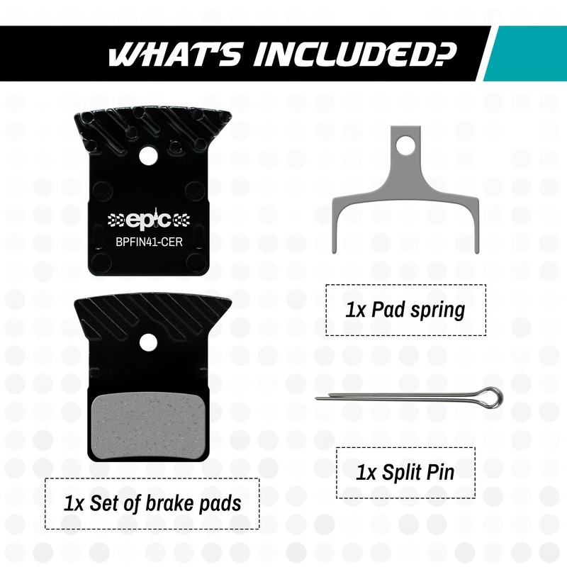 epic Disc Brake Pads with Cooling Fins | L02A, L03A,