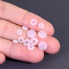 50Pcs Silicone Earring Backs Stopper Rings for Piercings, Clear Discs