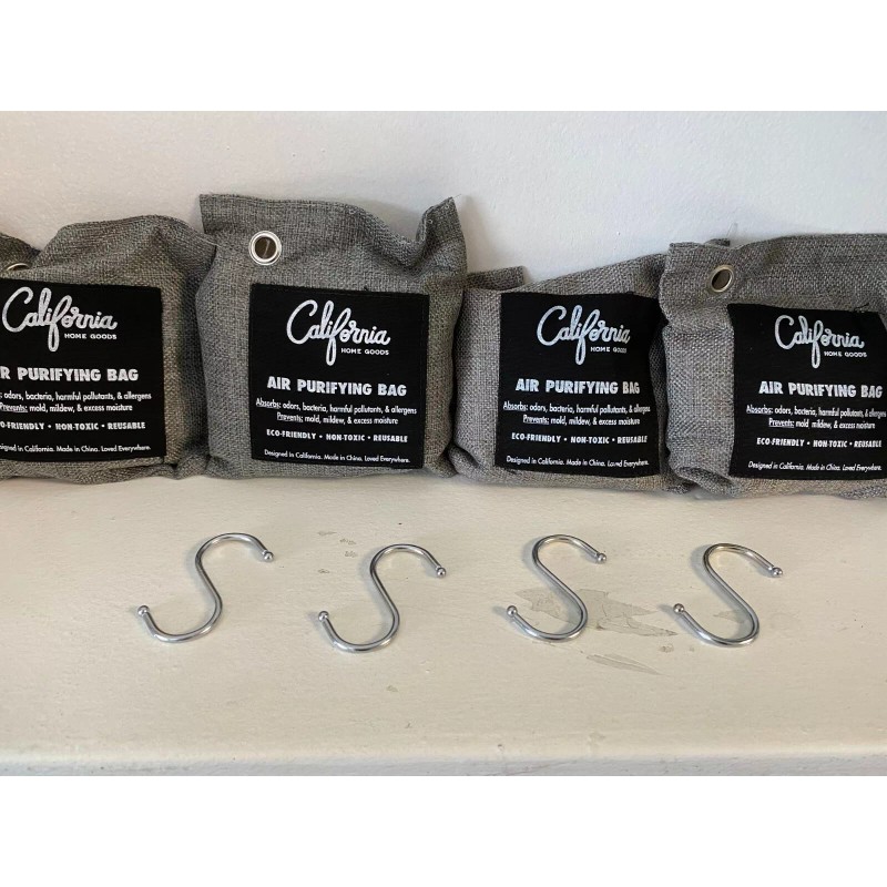 California Home Goods BAMBOO CHARCOAL AIR PURIFYING BAGS 4-200G &