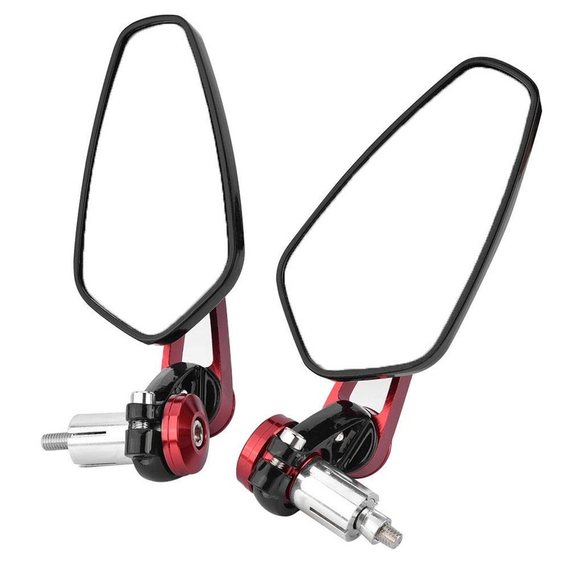Bar End Rearview Mirrors, Side Mirrors, Aluminum Alloy Universal for