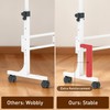 Height Adjustable Standing Desk with 2 Drawers, Small Sit Stand