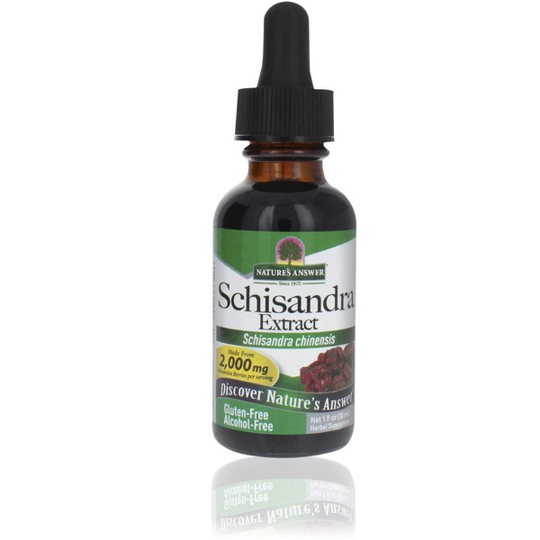 Nature's Answer Schisandra Berry 1oz Extract | Digestion Function Support | Supports Cognitive Improvement | Natural Stress Reliever | Single Count