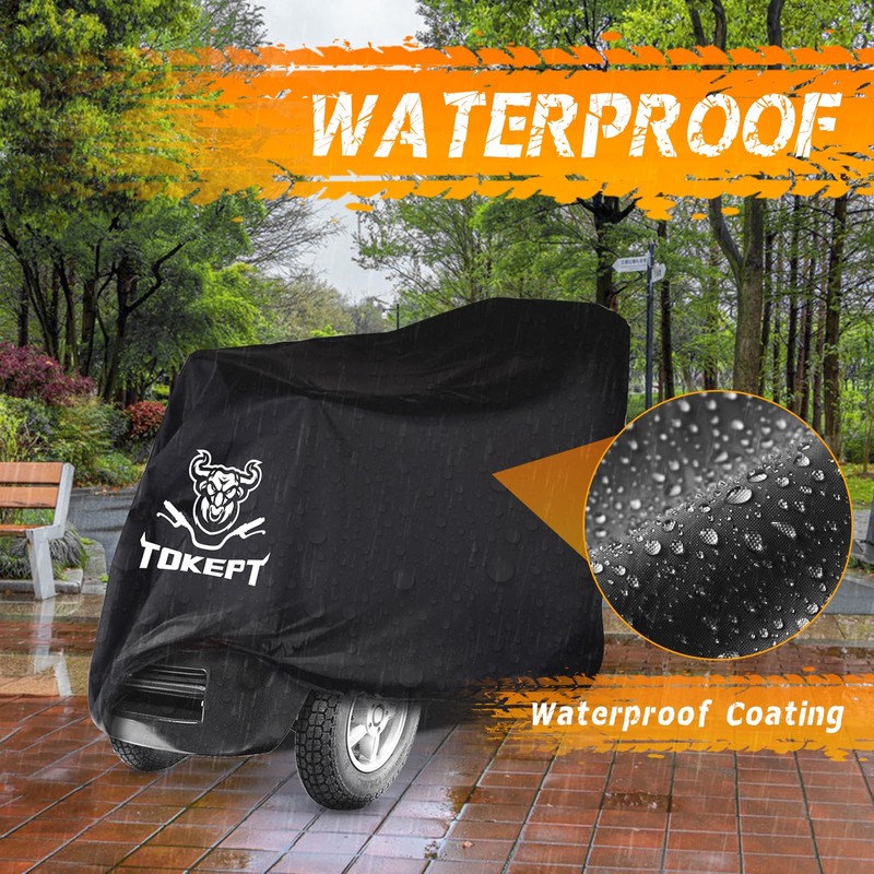 Tokept Mobility Scooter Cover, Heavy Duty 420D Oxford Fabric Electric