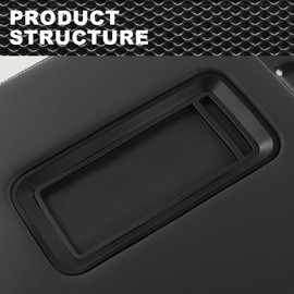 CNNELL Center Console lid Armrest Cover Compatible with 2015-2019 Chevy Tahoe Chevy Suburban GMC Yukon GMC Yukon XL（Black）