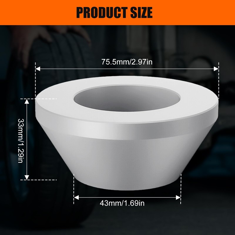 TKSE Manual Tyre Mount Centring Cone, Wheel Balancing Cone for