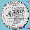 2002-P Indiana State Quarter BU Roll