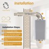 3"x5" elbow Vent Kit Elbow Compatible with Navien Rinnai Rhemm