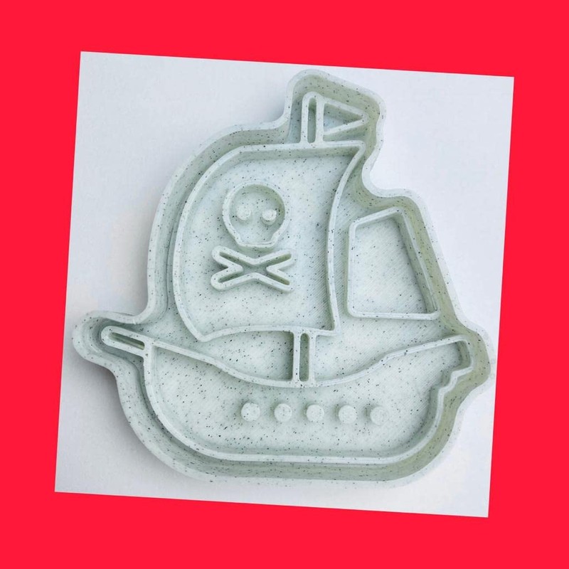 Set of 3 Pirate Themed Cookie Cutters