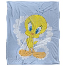 Looney Tunes Blanket, 50"x60", Retro Tweety Silky Touch Super Soft Throw