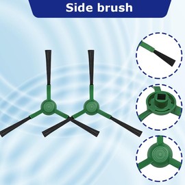 7pcs Main Brush + Side Brush + HEPA Filter + Mop Cloth Compatible with I/robot Combo Essential (RVG-Y1 Y0112 / Y0140 / Y0110) 104/105 VAC /105 combo Robot Vacuum Cleaner Spare Parts