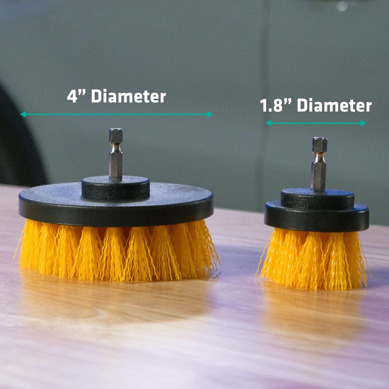VIKING Drill Powered Carpet Cleaning Brushes for Car, Interior Cleaning