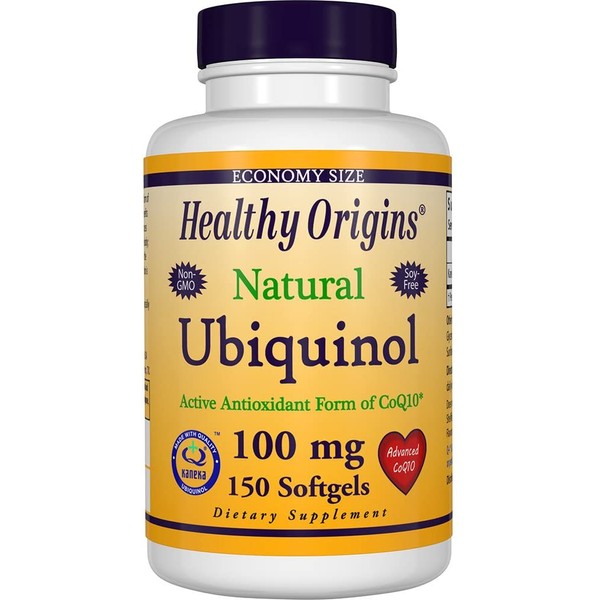 Healthy Origins Ubiquinol Soy Free/Non-GMO Gels, 100 Mg, 150 Count