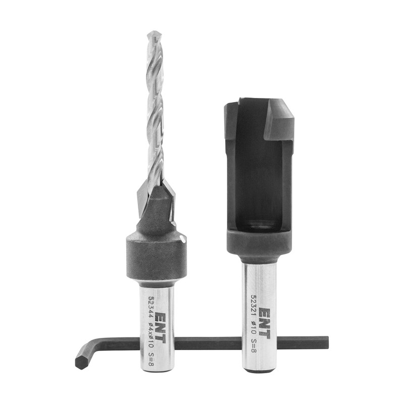 ENT 52450 Taper Cutter Countersink Set HW, Drill Bit Diameter