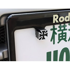 License Plate Bolt Iron Cross Black _ NB – aa113ic – Mon