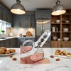 Silver Nutcrackers for Nuts, Stainless Steel Nuts Pistachio Sheller Opener