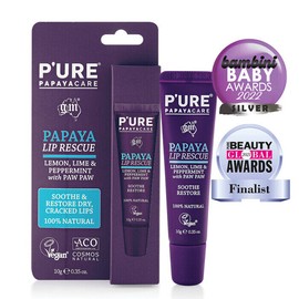 Pure Papayacare P'URE Papaya Lip Rescue Balm, 10g