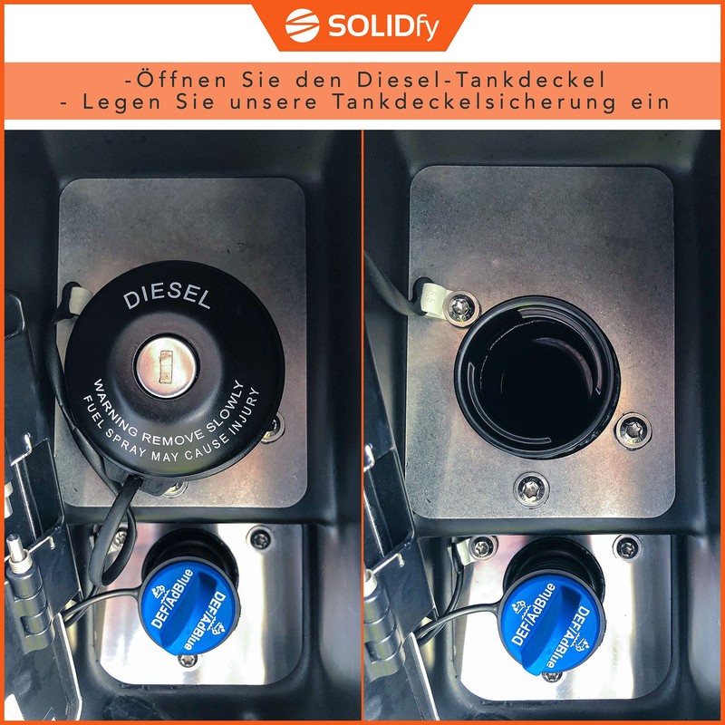 SOLIDfy® - AdBlue Stainless Steel Lock for Carthago Fully Integrated