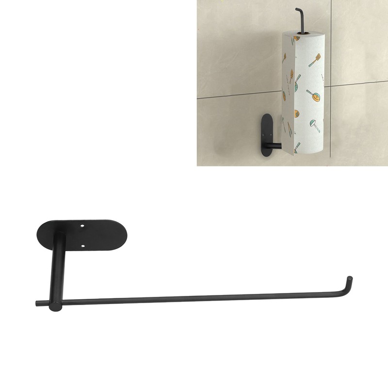 Paper Towel Holder Self Adhesive Drilling Stainless Steel Wall Towel