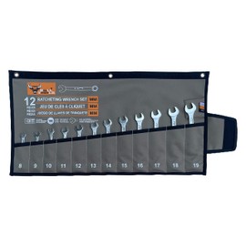 BULL TOOLS Tool Bag Organizer & Wrench Roll Up Pouch, 12 Pocket Waterproof PVC Laminated Ballistic Polyester Canvas, Heavy Duty Carving Tool Storage for DIY & Professionals - (Tools are not Included)