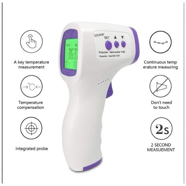 DIKANG Infrared Digital Non-contact Forehead Thermometer Baby Temperature Gun