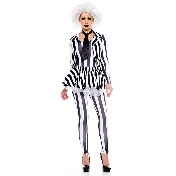 5 PC. Ladies Grave Beetle Ghost Coat Costume Set -