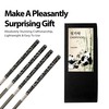 Hagary Panda Black Chopsticks Metal Chopsticks Reusable Designed In Korea