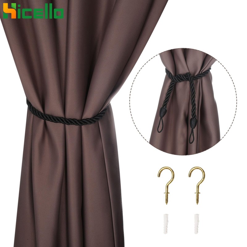 Hicello 2 Pieces 26" 68cm Long Curtain Rope Tie Back
