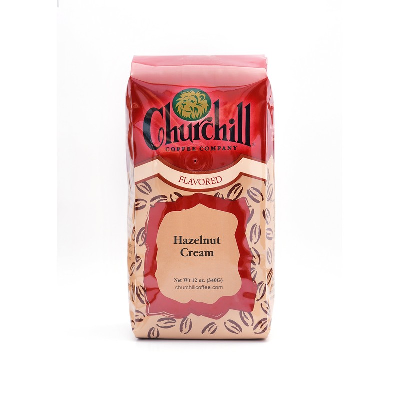 Churchill Coffee Hazelnut Cream 12 oz - Whole Bean