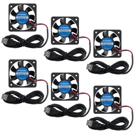 6PCS DC 5V 50mm Fan USB Brushless Cooling Fan, 5010 5V USB Speed 4200 RPM Fan for Small Appliances Series Replacement