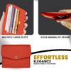 FATASH Credit Card Holder, PU Leather Wallet with 3 Card