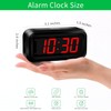 Alarm Clock, LED Digital Clock, Small Wall Clock, Battery Operated,