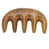 Scalping Massage Comb Handheld Green Sandalwood Massager Wide Tooth Scalping