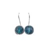 Bel Earrings Blue Quartz Silver Plated