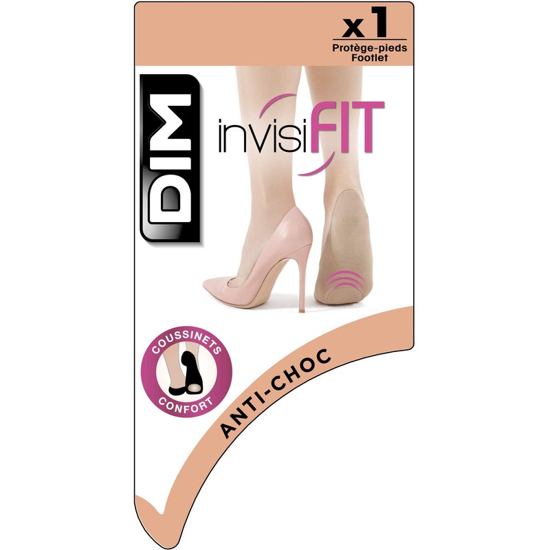 DIM Women's Invisifit Special Pumps x1 Foot Protector, Natural, S-M