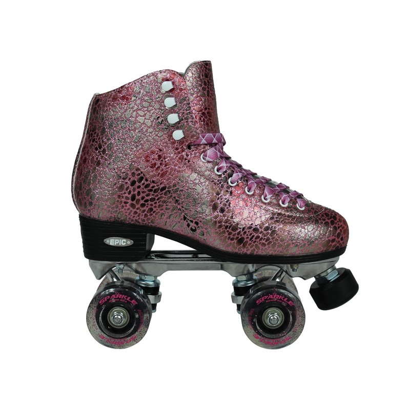 Epic Skates Sparkle High-Top Quad Roller Skates