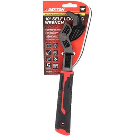 Dekton Sum Self Locking Wrench 10"-Three-Sided Tooth Pattern Coverage| Not Easy to Slip| Strong Clamping| Applicable to Variety of Nuts & Screw| Large Opening Design, Range: 7-43mm| Fast Self-Locking