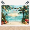 Beach Christmas Tree Backdrop Photography Summer Beach Christmas Tree Decoration