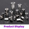 Swpeet 121Pcs Adjustable Wire Rope Clips Clamp and Aluminum Crimping