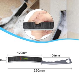 KEWAYO 9 Stück Reinigungsbürste für Fugen, Reinigungsbürste, multifunktionale Fugenreinigungspinsel, Hard-Bristled Crevice Cleaning Brush mit Griff