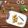 Cutting Boards for Kitchen, Plastic Chopping Board Set of 4