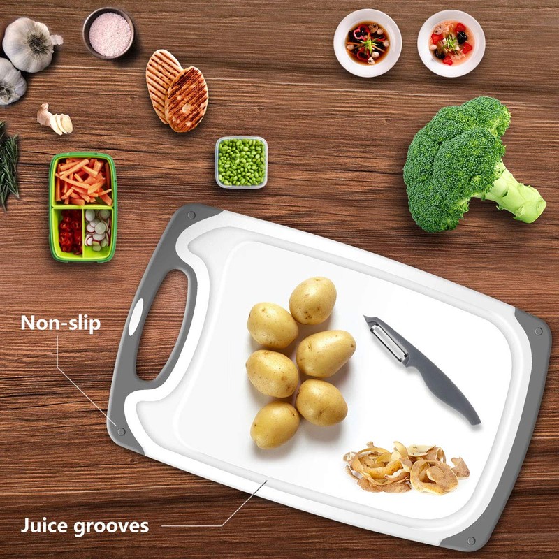 Cutting Boards for Kitchen, Plastic Chopping Board Set of 4