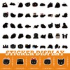 100pcs Cute Black Cat Stickers Kawaii Small Stickers Decorative Masking
